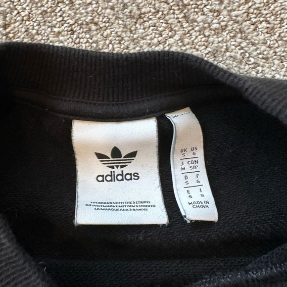 Adidas Black Pocket Sweatshirt, Men's Size SMALL - Picture 5 of 5